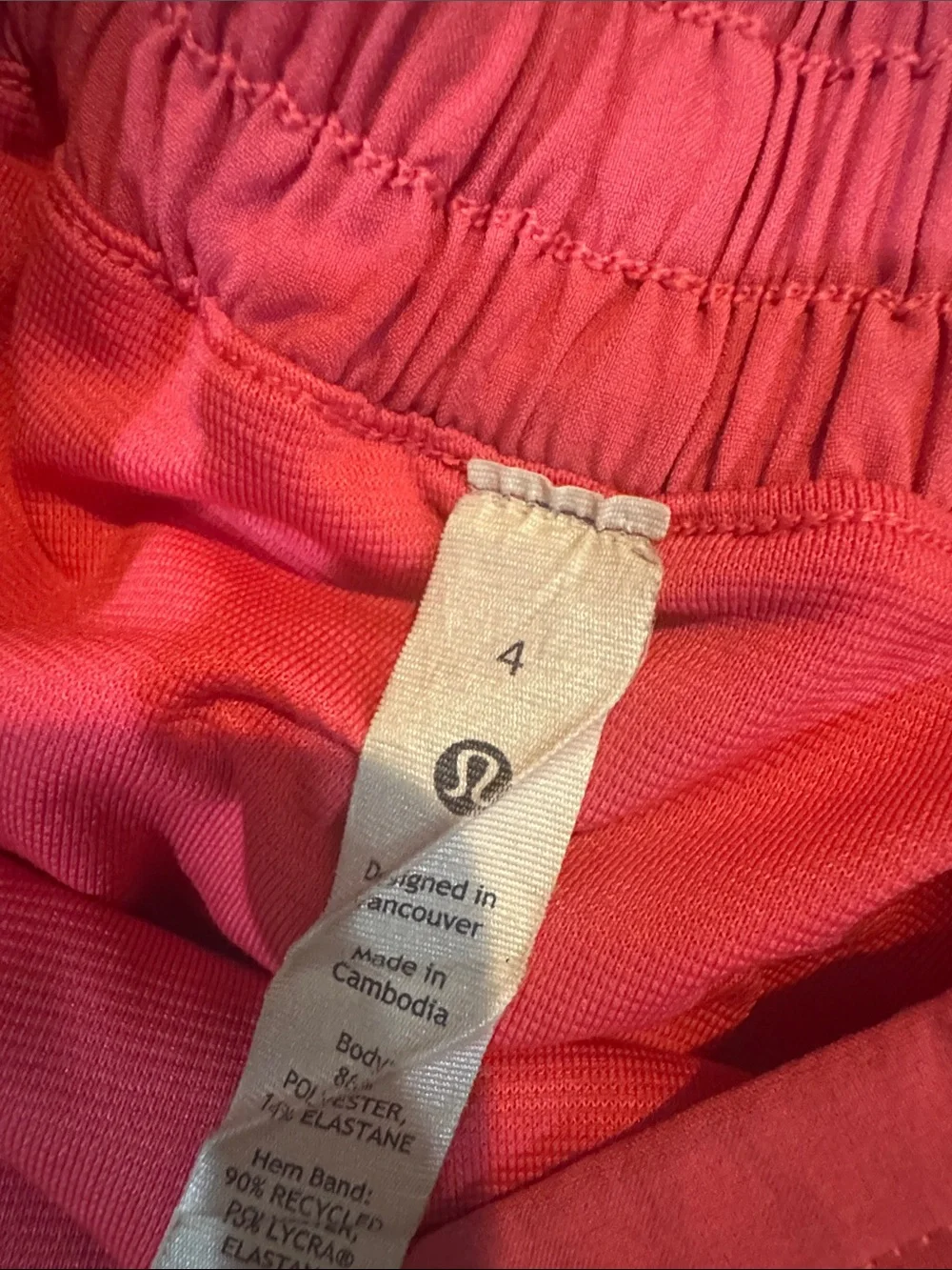 lululemon athletica size think